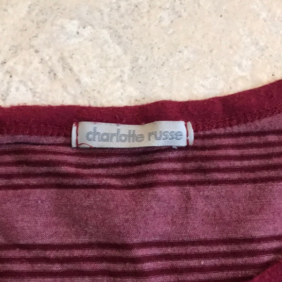 Stripped maroon top ❤️ - Picture 2 of 2